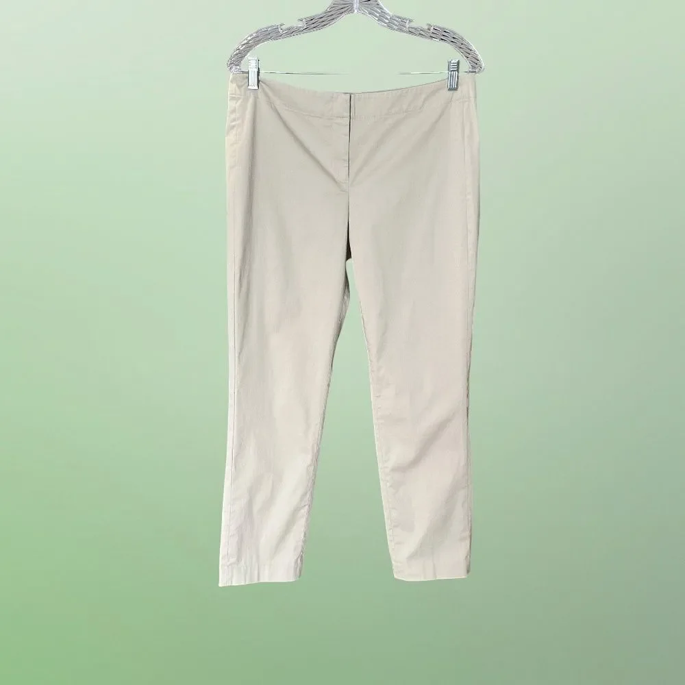J. Jill Womens Straight Leg Lightweight CottonPant Khaki-Tan Size 10 - Picture 8 of 9